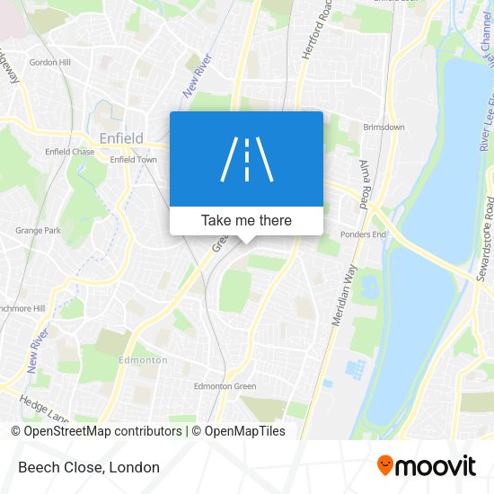 Beech Close map