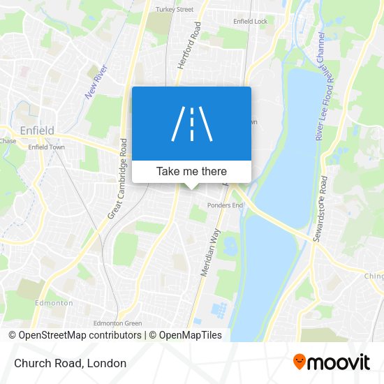 Church Road map