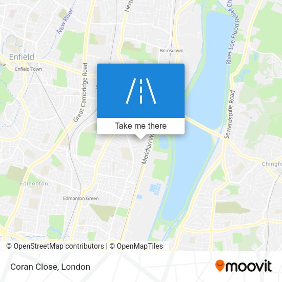 Coran Close map