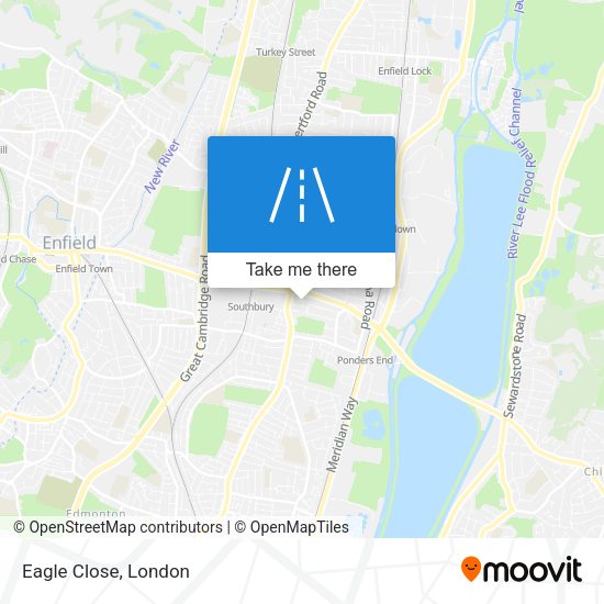 Eagle Close map