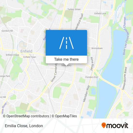 Emilia Close map