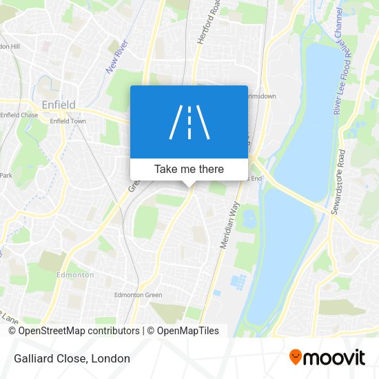 Galliard Close map