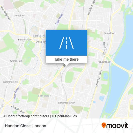 Haddon Close map