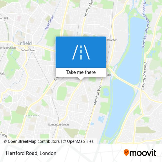 Hertford Road map