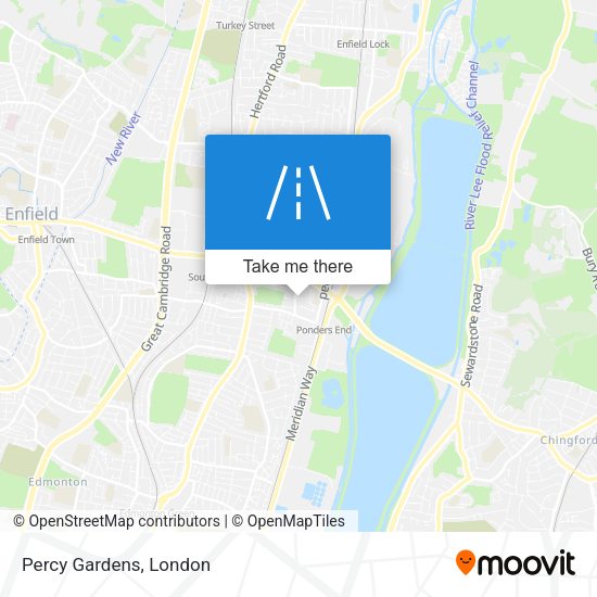 Percy Gardens map