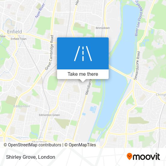 Shirley Grove map