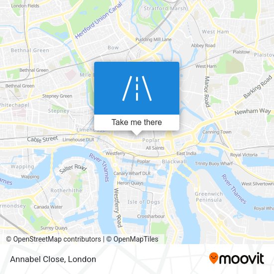 Annabel Close map