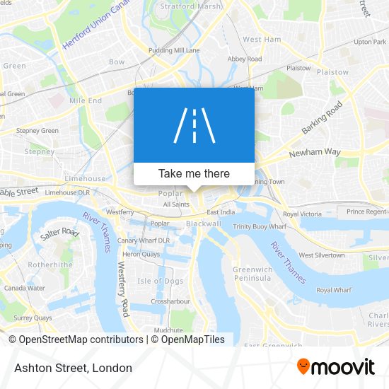 Ashton Street map