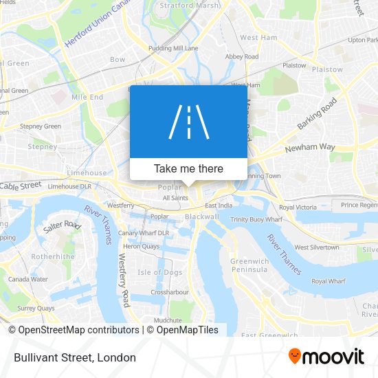 Bullivant Street map