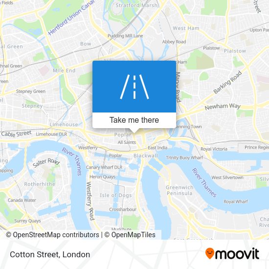 Cotton Street map