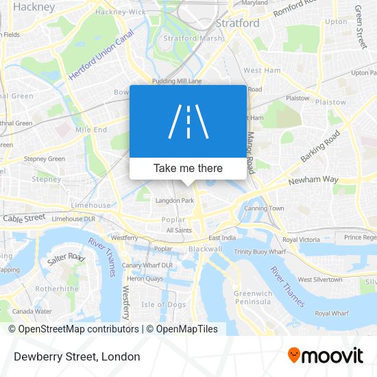 Dewberry Street map