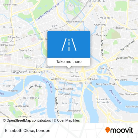Elizabeth Close map