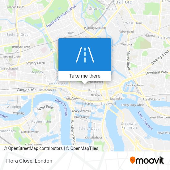 Flora Close map