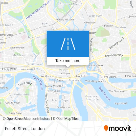 Follett Street map