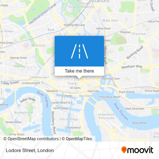 Lodore Street map