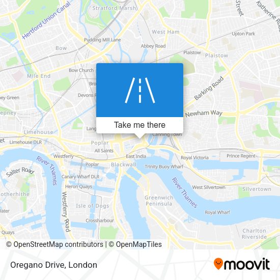 Oregano Drive map