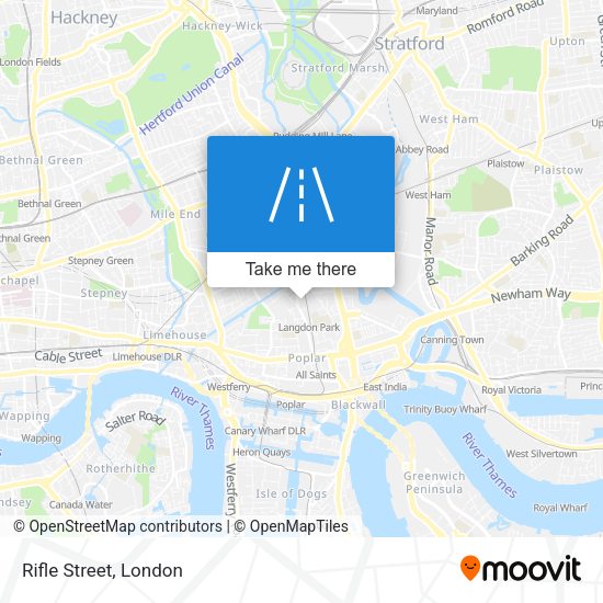 Rifle Street map