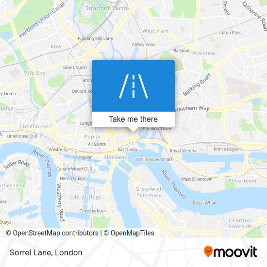 Sorrel Lane map