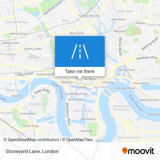 Stoneyard Lane map