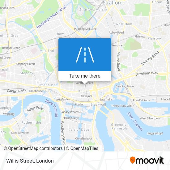Willis Street map