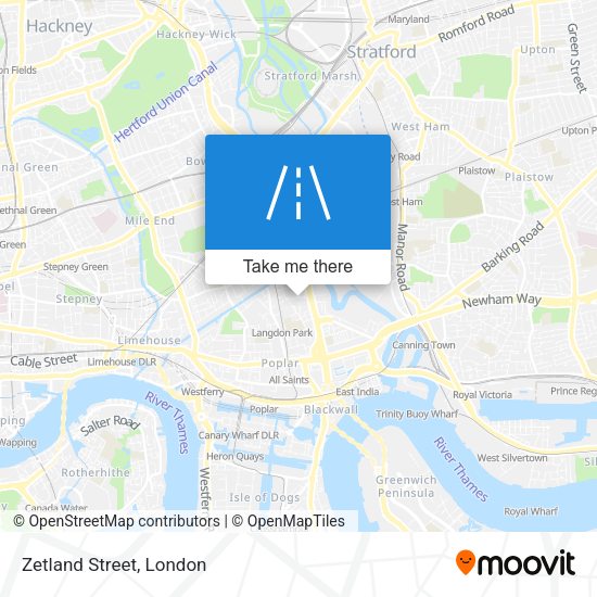 Zetland Street map