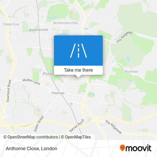 Anthorne Close map
