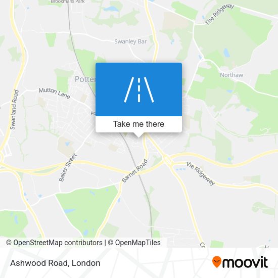 Ashwood Road map
