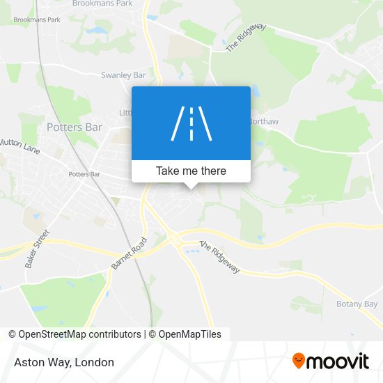 Aston Way map