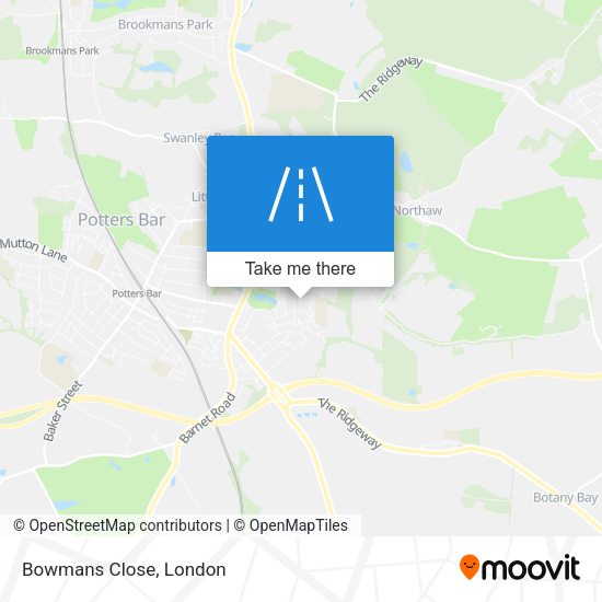 Bowmans Close map