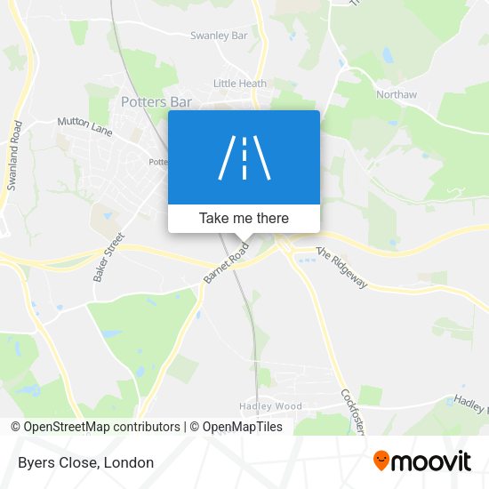 Byers Close map