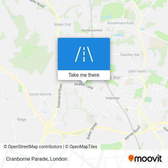 Cranborne Parade map