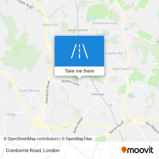 Cranborne Road map