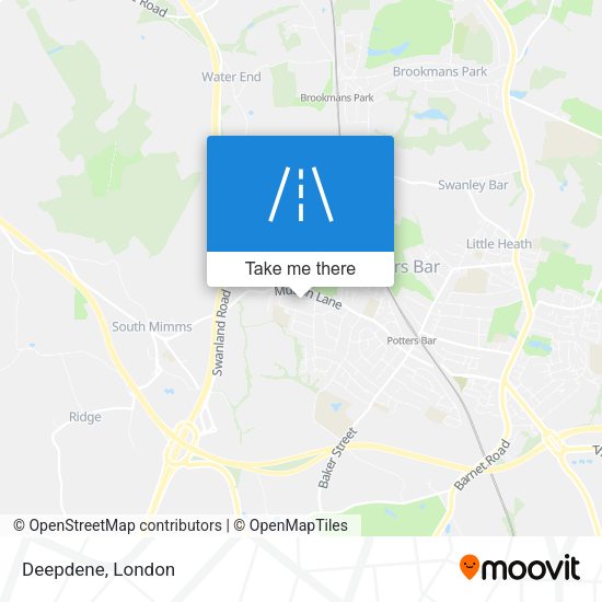 Deepdene map