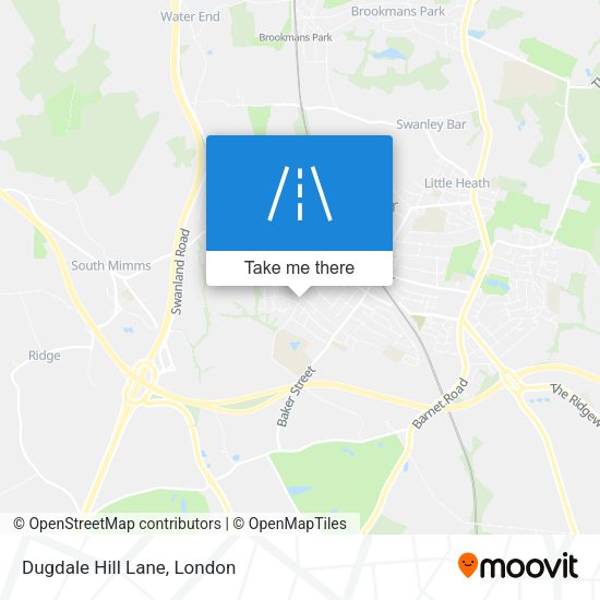 Dugdale Hill Lane map