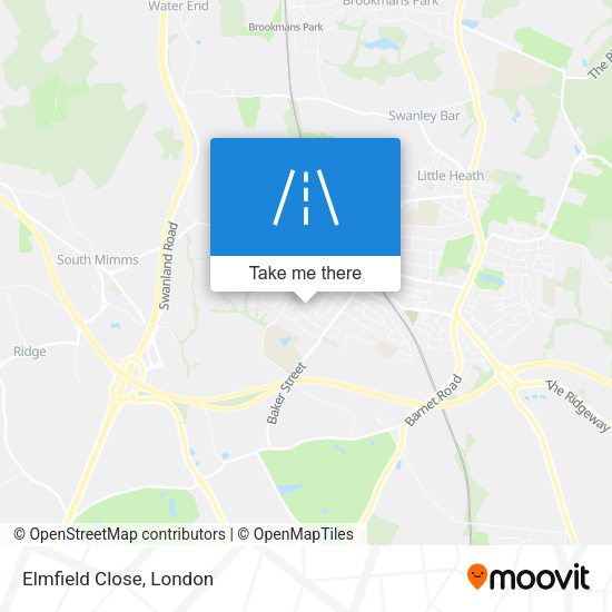 Elmfield Close map