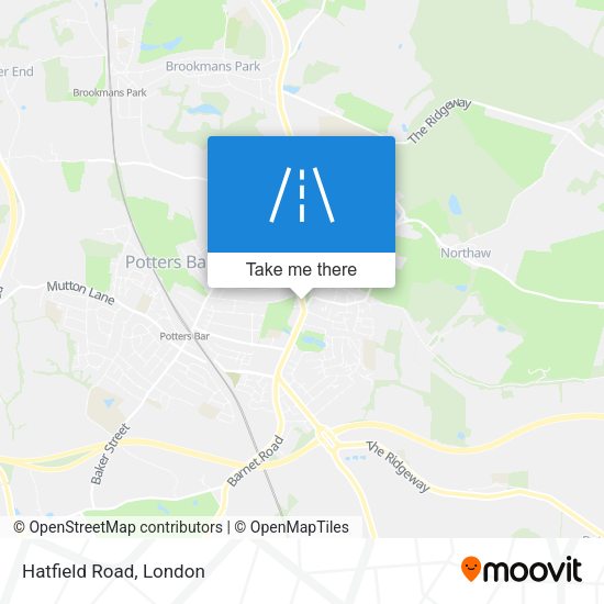 Hatfield Road map
