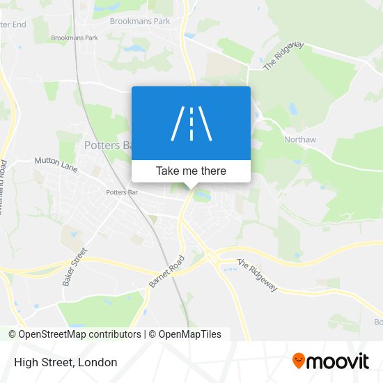 High Street map