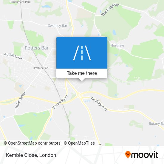Kemble Close map