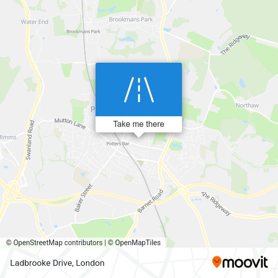 Ladbrooke Drive map
