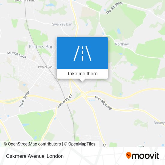 Oakmere Avenue map