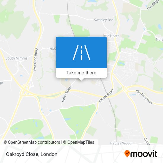 Oakroyd Close map