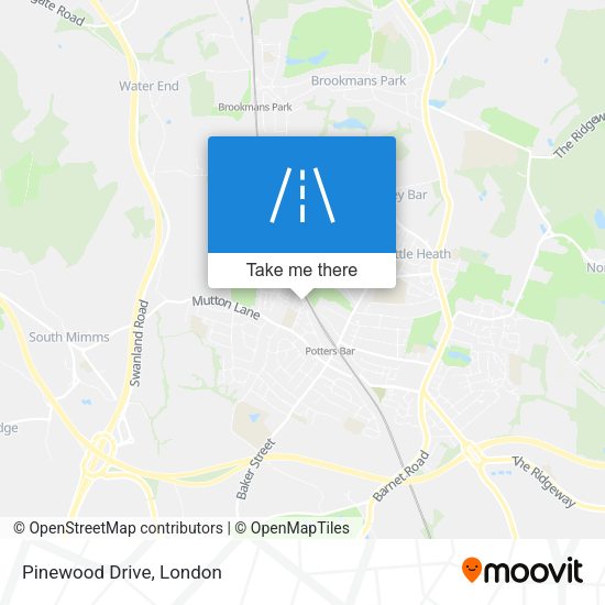 Pinewood Drive map