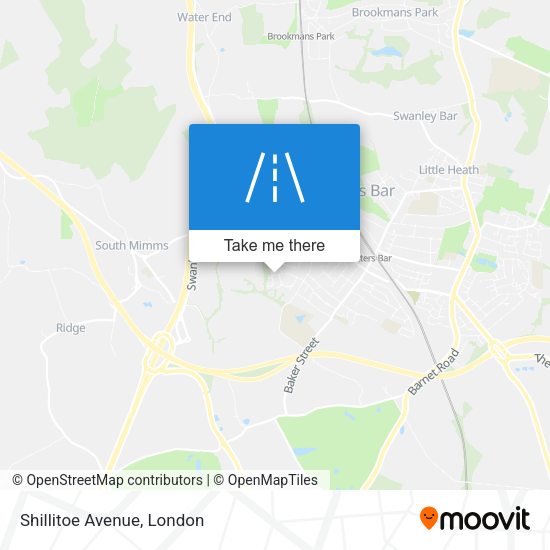 Shillitoe Avenue map