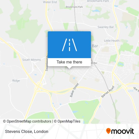 Stevens Close map