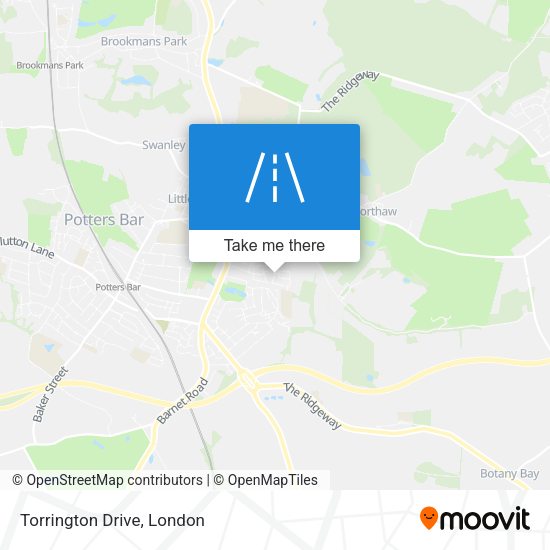 Torrington Drive map