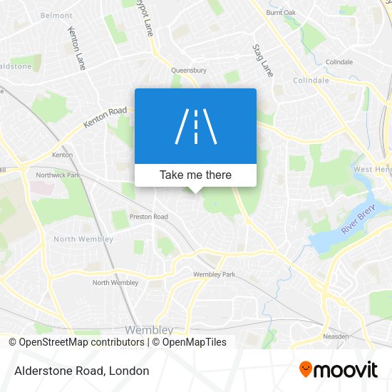Alderstone Road map