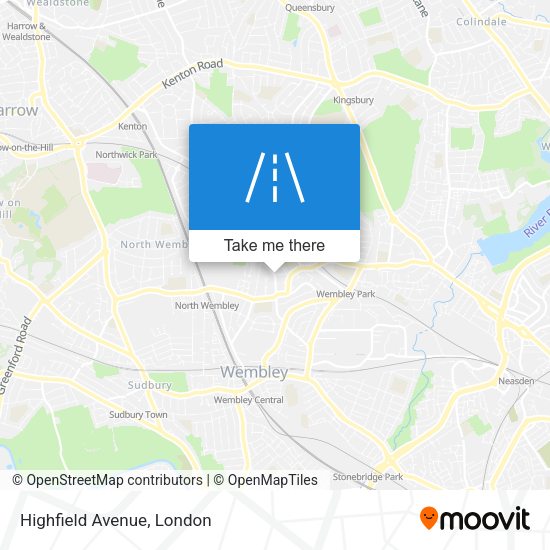 Highfield Avenue map