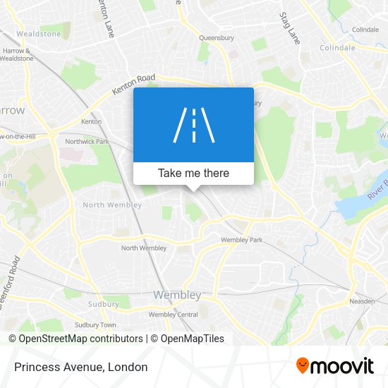 Princess Avenue map