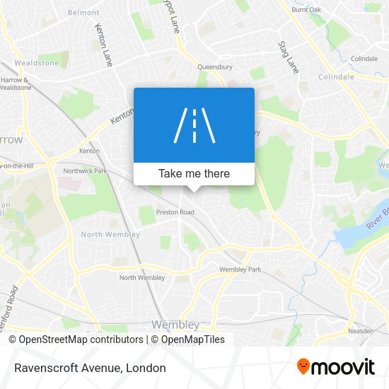 Ravenscroft Avenue map