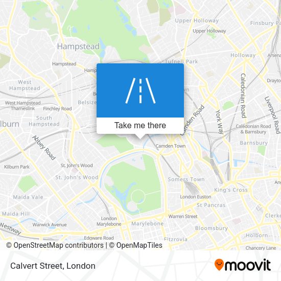 Calvert Street map